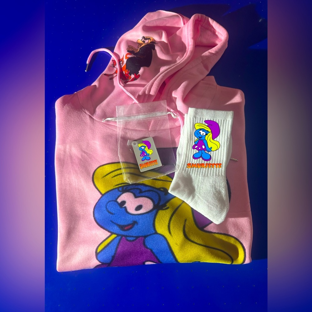 Smurfette hoodie set